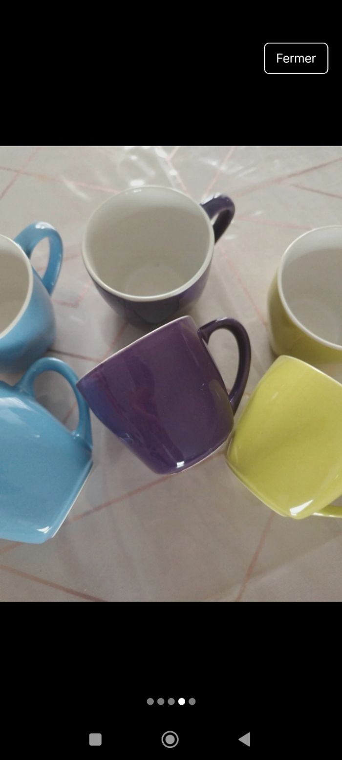 Lot de 6 tasses à café - photo numéro 3