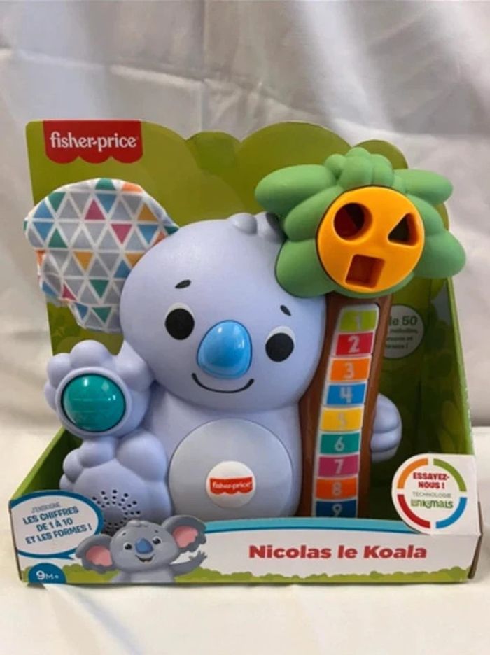 Fisher-Price - Jouet interactif Nicolas le Koala Linkimals - Dès 9 mois