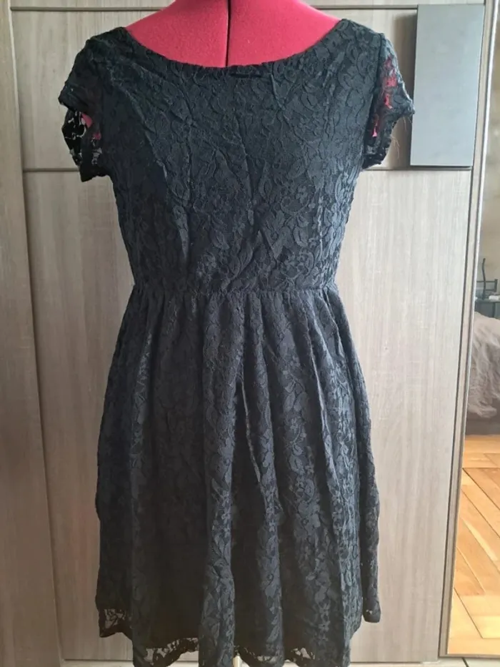 Robe en dentelle noire pimkie