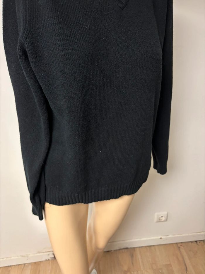 Pull Femme Dolce & Gabbana - Col V - Noir - Coton - Taille L - photo numéro 3