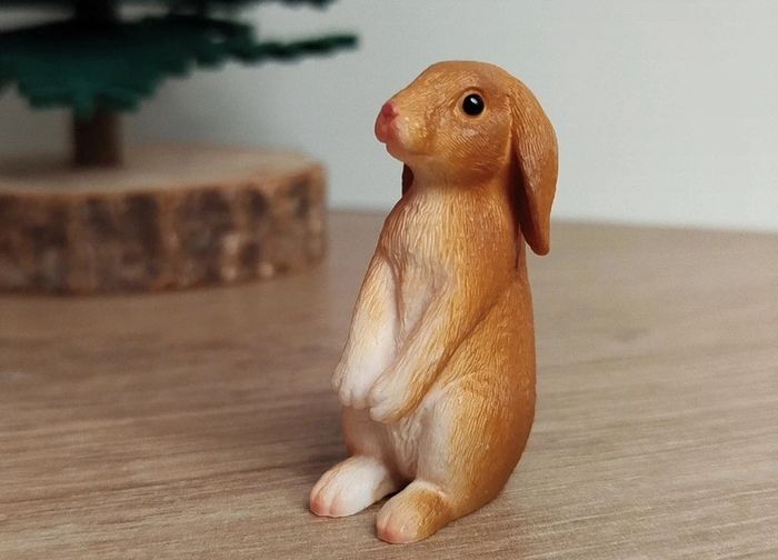 Figurine Animal rongeur lapin bélier mojo