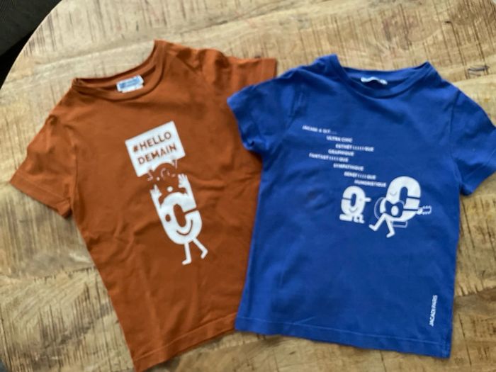 2 tshirts jacadi 4 ans