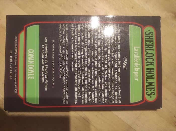 Sherlock Holmes La vallée de la peur Conan Doyle - Pocket 1981 - photo numéro 3