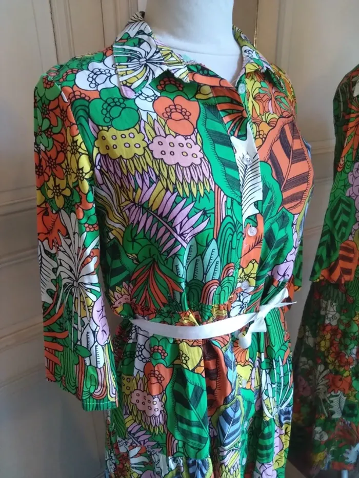 Robe longue Johanna bohème vintage années 70 – style hippie T36-38 - photo numéro 9