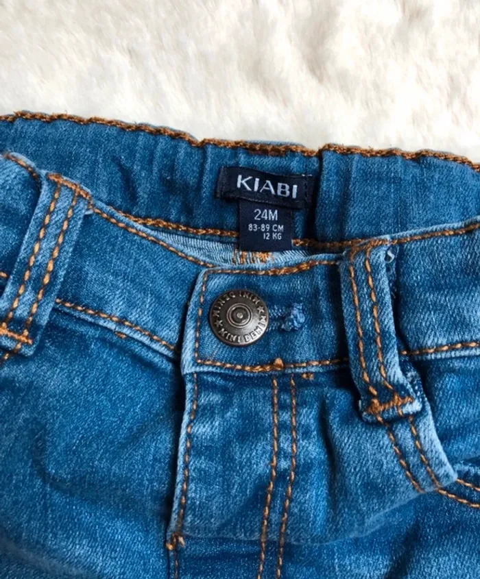 Lot 4 pantalons / jeans 24 mois 86/92cm Zara Kiabi Gémo - photo numéro 4