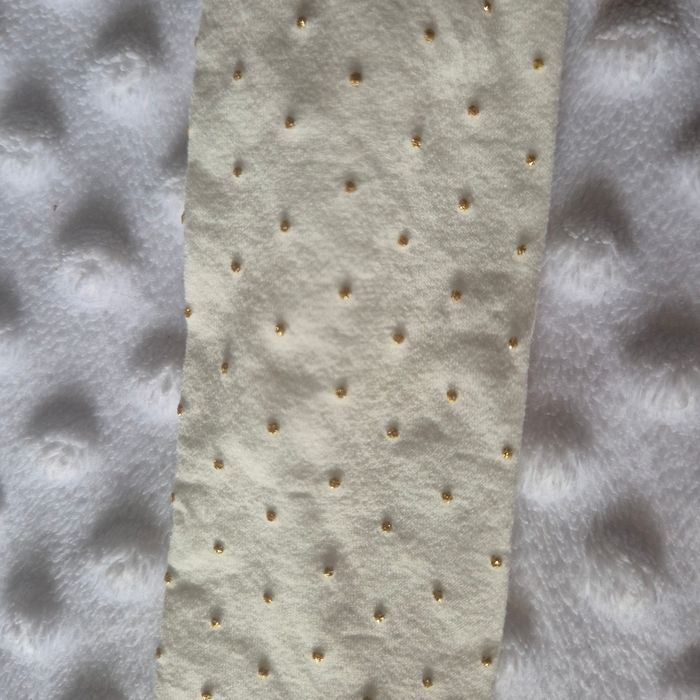 Collant voile bébé crème et doré 6-12 mois 17 19 - photo numéro 3