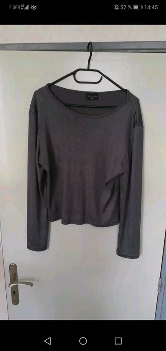 Tee shirt couleur metallisé