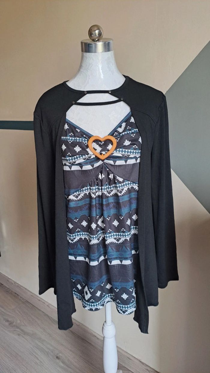 🦚Tee-shirt manche longue taille 40-L