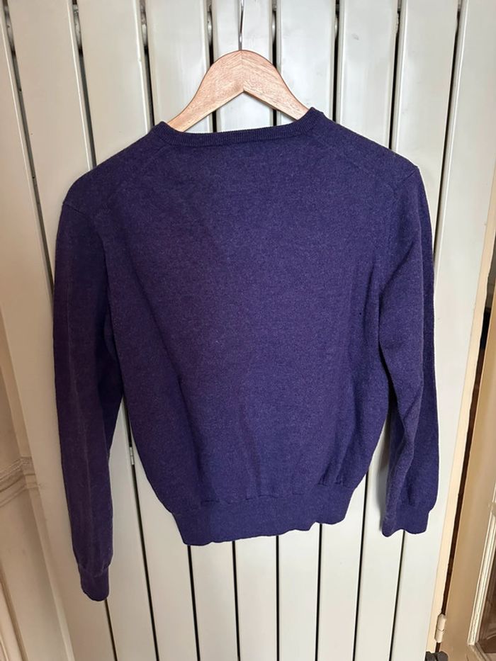 Pull en laine bouillie violet Ralph Lauren S - photo numéro 3
