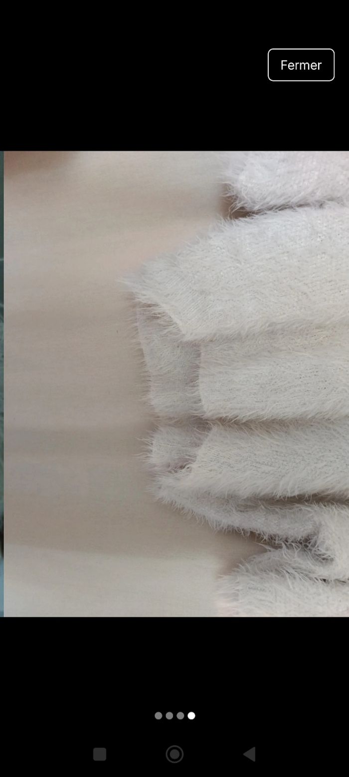 Pull blanc Manches courtes - photo numéro 4