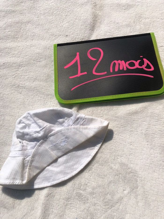 Bob chapeau soleil blanc 45 cm