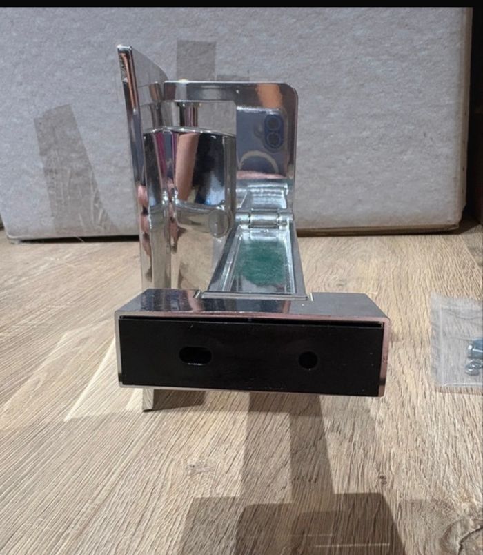 Miroir Eclips chromé carré lumineux - photo numéro 2