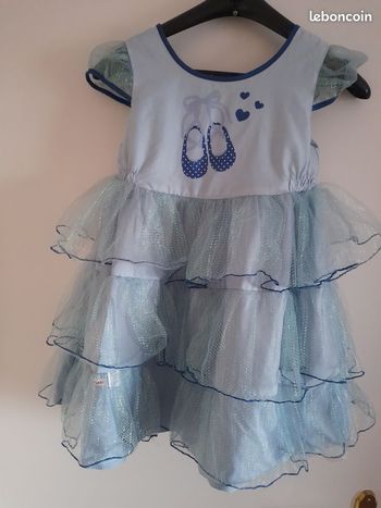 Deguisement Robe de princesse danseuse bleu 6 ans vertbaudet