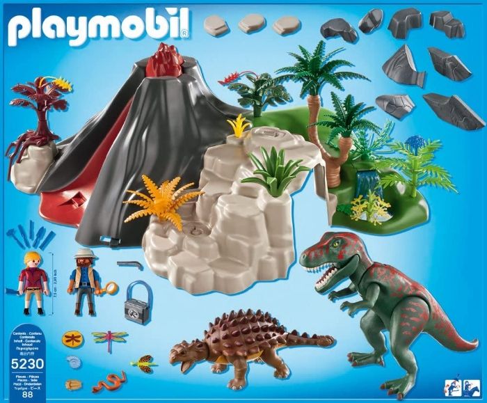 Playmobil Dinos 5230 Volcano avec T-Rex