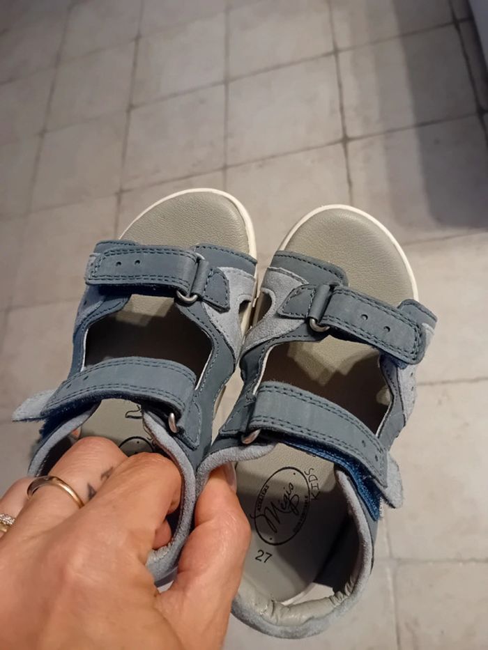 Sandales garçon cuir - photo numéro 5