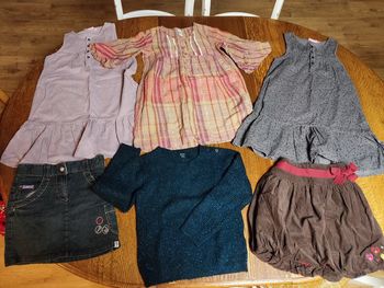 🌺lot de 6 vêtements hiver fille 8 ans🌺