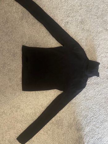 Pull à col roulé noir