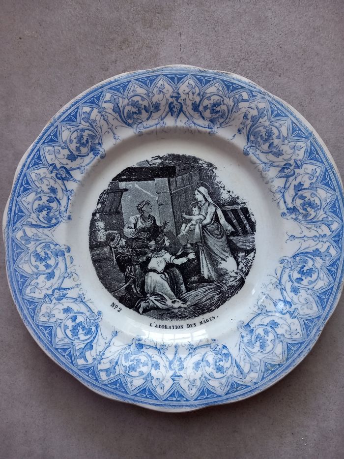 Lot de 6 assiettes décoratif ancienne vintage - photo numéro 7