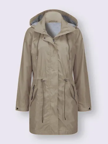 Parka longueur amovible - Taille 48 - Helline - couleur grège