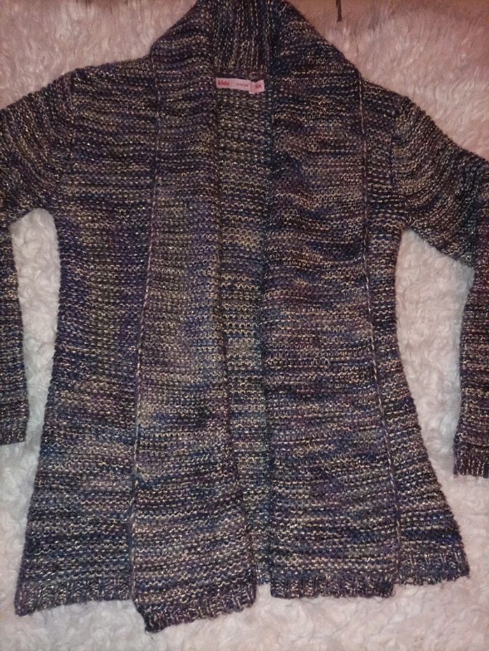 Gilet en maille scintillant