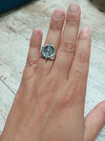 Bague acier inoxydable ajustable