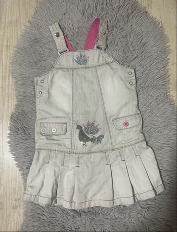 Robe salopette en jean - taille 6 ans