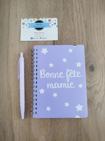 Ensemble carnet et stylo bonne fête mamie