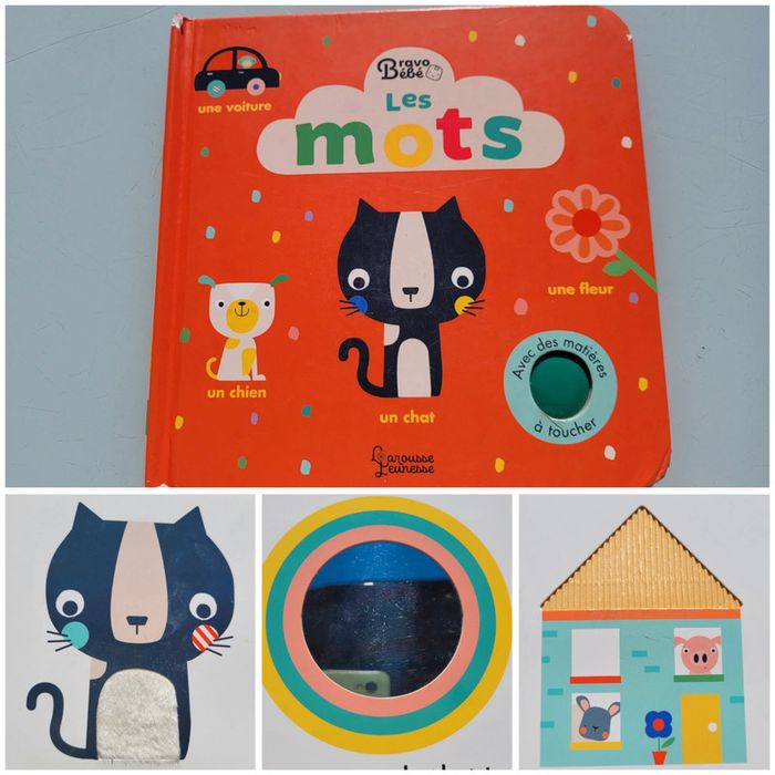 Imagier Larousse Jeunesse, à toucher ,Les Mots