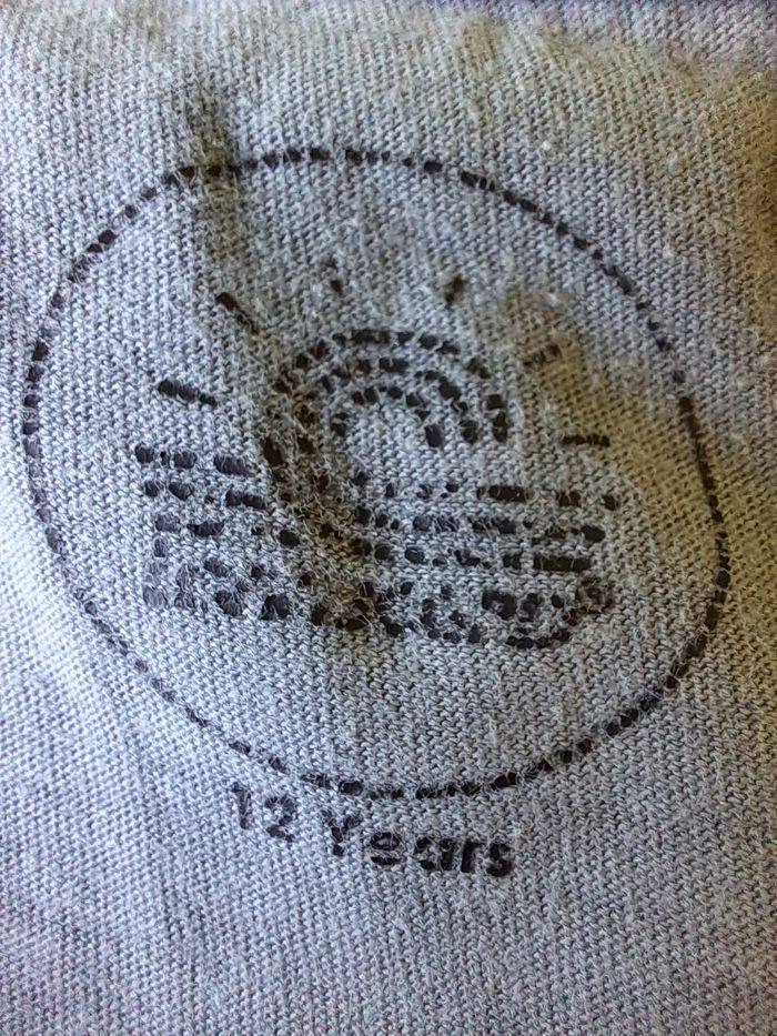 T shirt gris LONGBOARD 12 ans