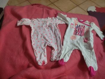 Lot 2 pyjamas fins 3 mois