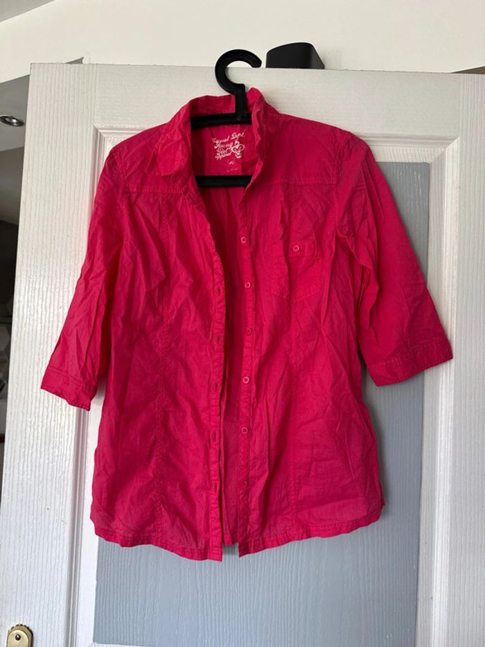 Jolie chemise fushia légère été femme 40 casual