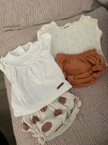 Deux ensembles prénatal tee shirt + bloomer