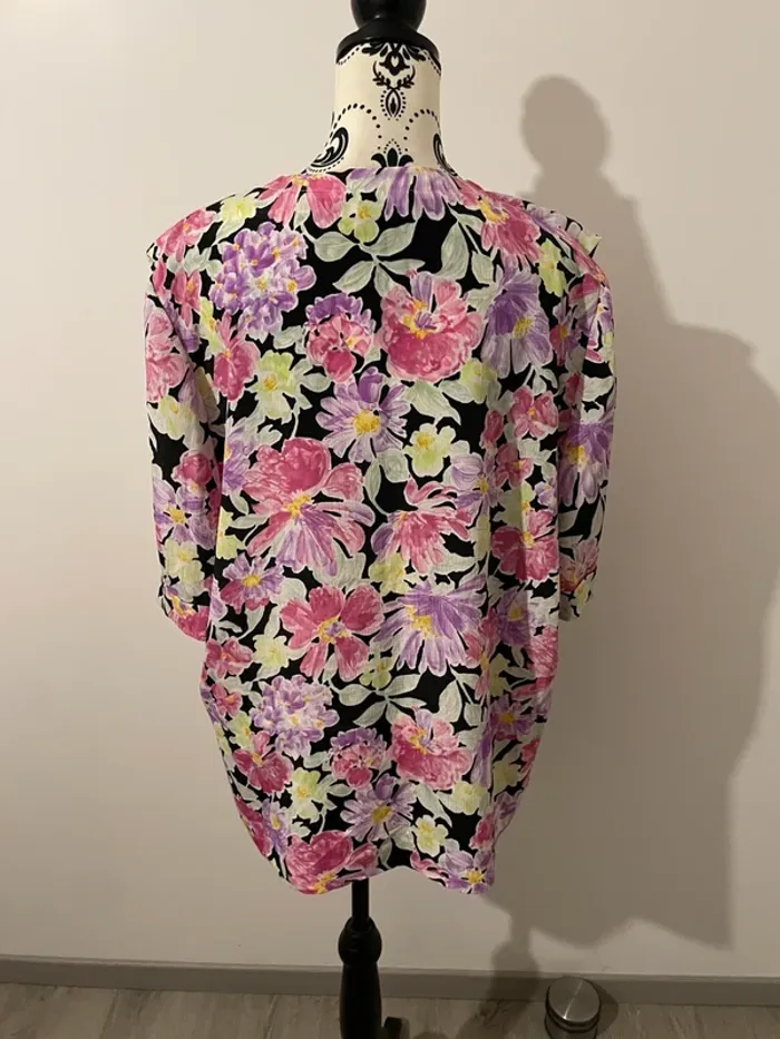 🌸 Blouse fleurie vintage Paul Mausner – Taille 50 🌸 - photo numéro 5
