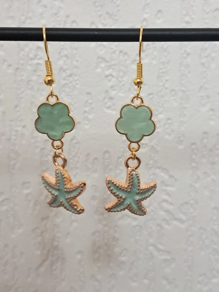 Boucle d'oreille étoile de mer