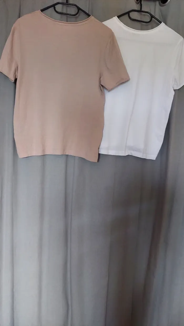 T-shirt Beige – Zara – Taille M - parfait état -coton - photo numéro 4