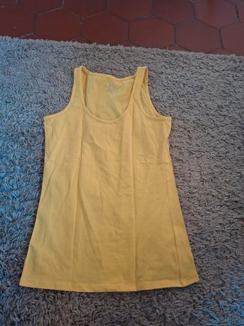 Débardeur jaune femme taille s basic FPC
