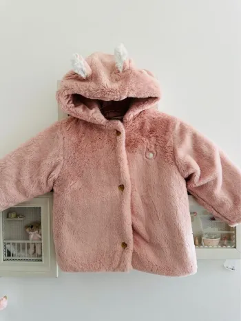 Manteau fioriture petit lapin tout doux