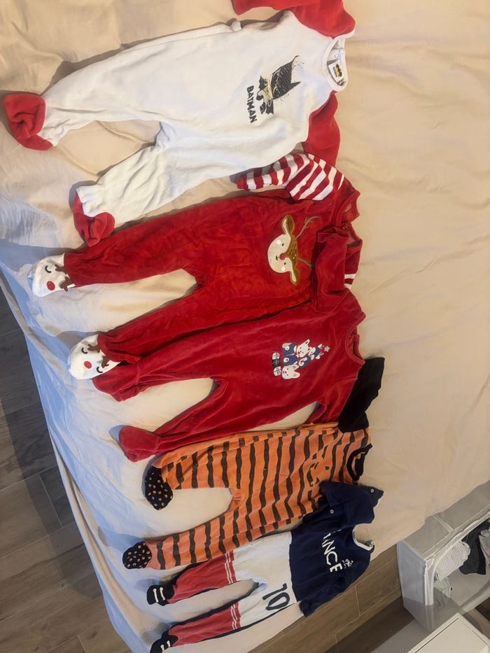 Lot de pyjamas grenouillère garçon 18 mois
