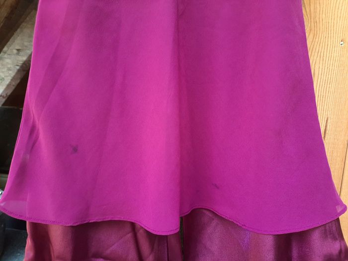 Superbe pyjama 2 pièces Etam, satin et transparent, violet, taille 38 - photo numéro 14