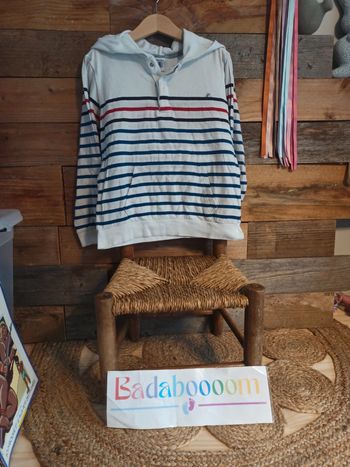 Sweat léger petit bateau 6/8 ans tbe