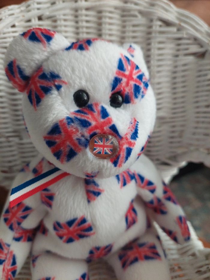 Ours en peluche union Jack Ty - photo numéro 5