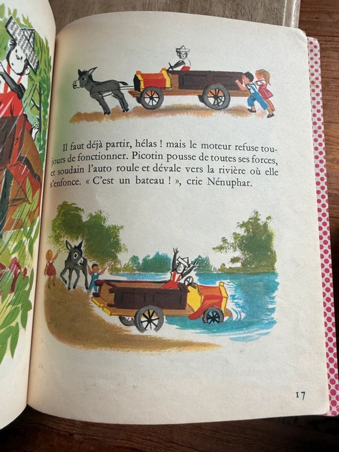 Livre ancien vintage Nénuphar et Picotin âne singe Gentil coquelicot Romain Simon Hachette - photo numéro 7