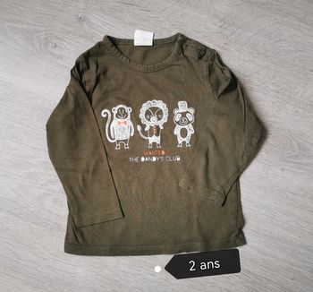 T-shirt manches longues garçon 24 mois - 2 ans