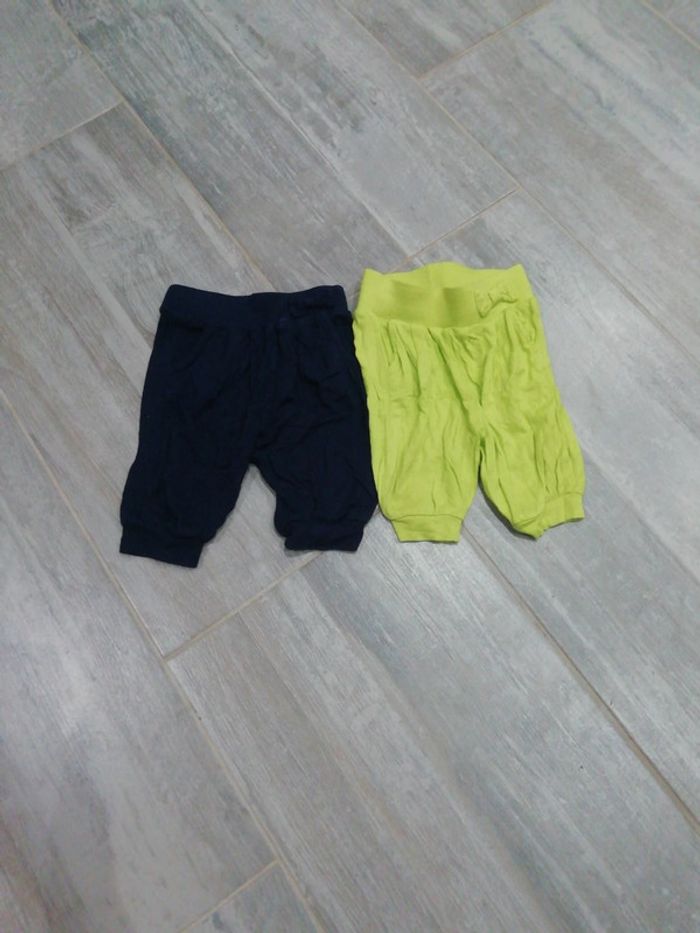 2 leggins courts 18 mois fille