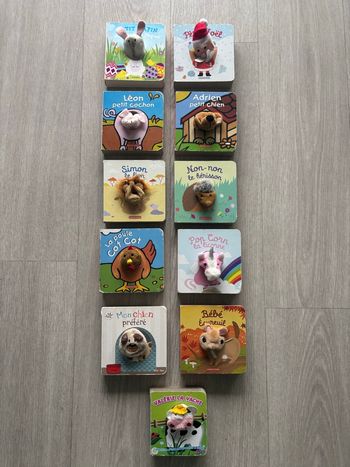 Lot 11 livres marionnettes doigt