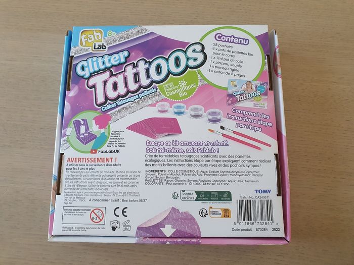 Coffret Glitter Tattoos pailletté - photo numéro 5