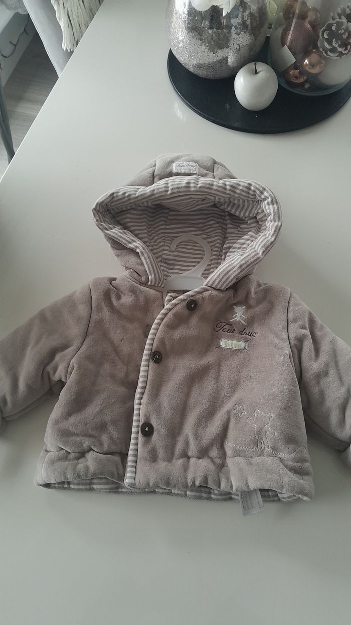 Manteau chaud avec moufles garçon orchestra 6 mois
