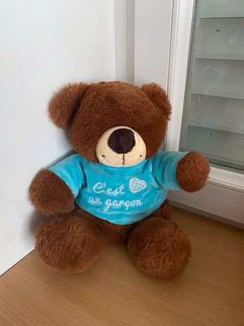 Petite peluche ours jemini c’est un garçon