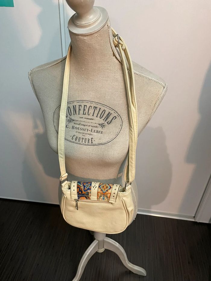 Sac beige crème style bohème - photo numéro 2