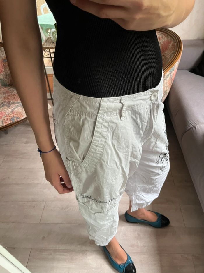 Jort long bermuda vintage coton vintage baggy cargo y2k - photo numéro 3